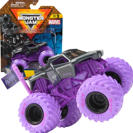 Monster truck Monster Jam Spin Master Marvel Black Panther 1:64