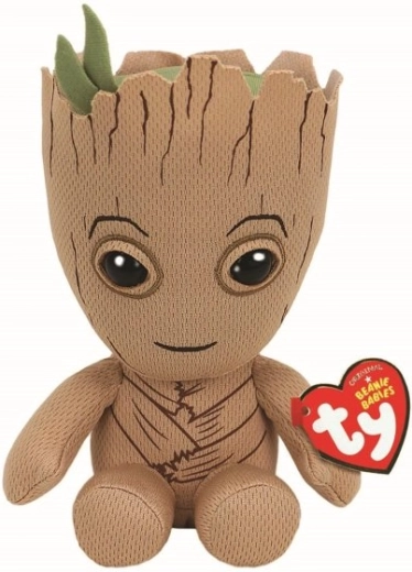 Peluche figurine Ty Marvel Groot 15 cm - 1 pièce