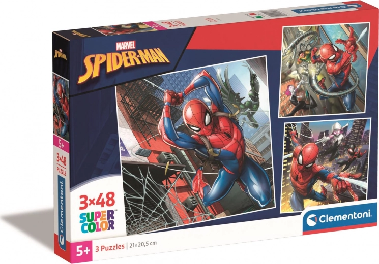CLEMENTONI Puzzle Spiderman 3x48 pièces