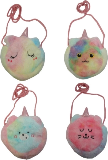 Sac bandoulière en peluche