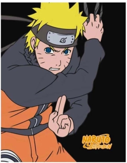 Couverture en polaire Naruto
