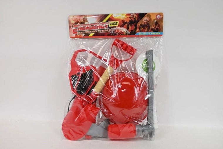 Ensemble de pompier dans un sac