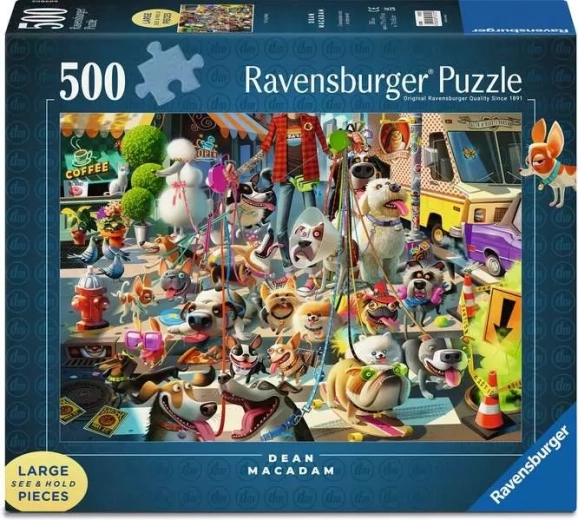 Puzzle Ravensburger Couronne de chiens 500 pièces