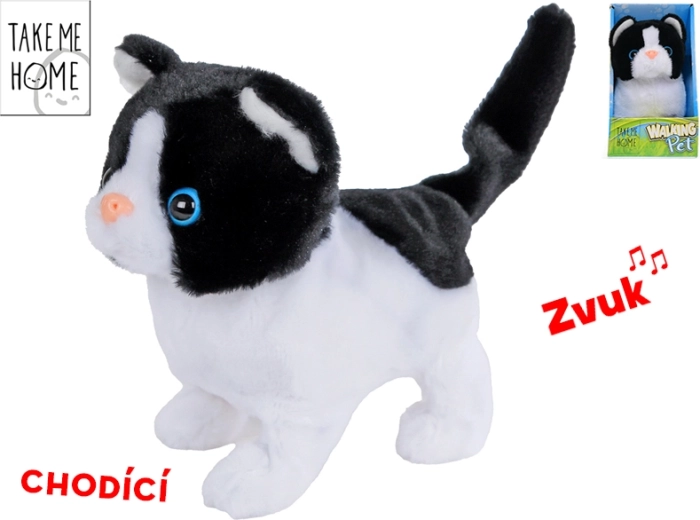 Chat en peluche interactif Take Me Home 15,5 cm