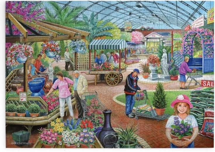HOP Puzzle Marché aux fleurs 500 pièces