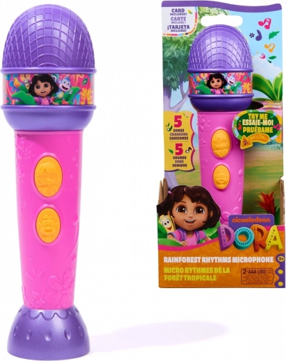 Microphone avec effets DORA – micro karaoké pour enfants avec chansons
