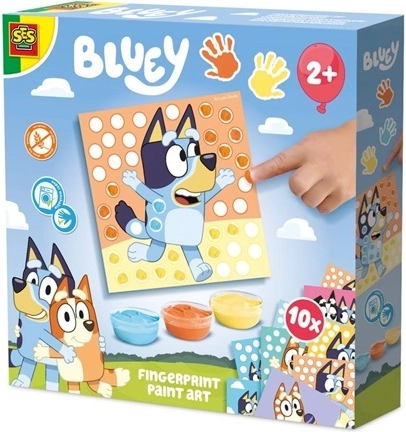 SES Bluey peinture aux doigts