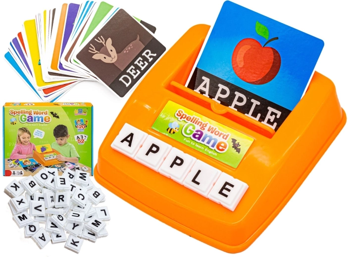 Jeu éducatif avec des mots – associe les lettres, apprentissage de l’anglais (120 cartes)