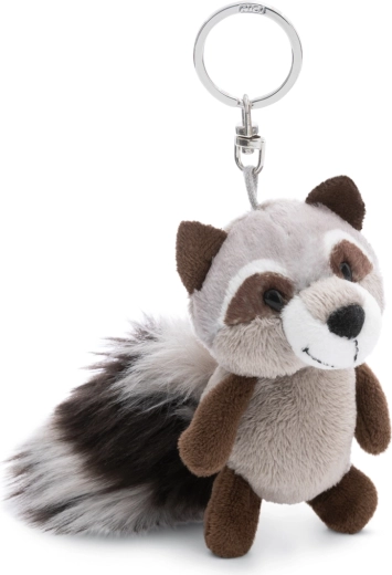 Porte-clés en peluche raton laveur Lenno 10 cm NICI Green