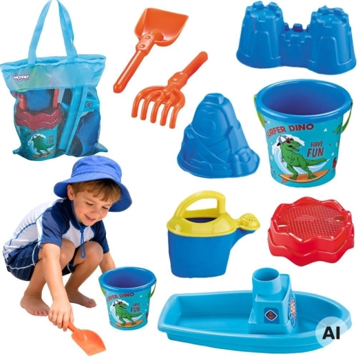 Ensemble Woopie pour le sable et l’eau avec bateau et sac - 1 pièce