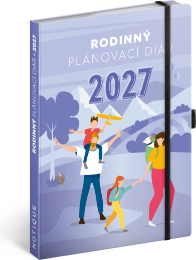 Agenda familial Notique pour parents 2027, 15 × 21 cm