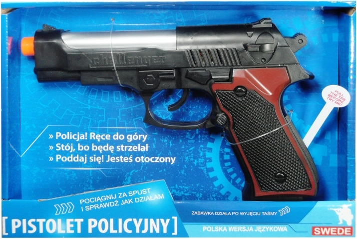 Pistolet de police avec module vocal polonais