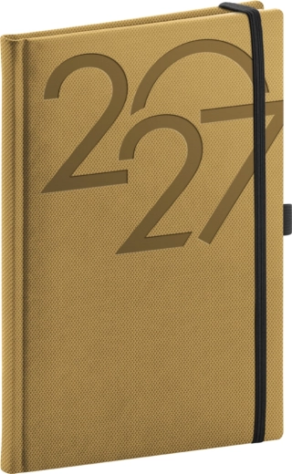 Agenda hebdomadaire NOTIQUE Ajax 2027 doré 15 × 21 cm