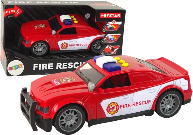 Camion de pompiers pour enfants 1:14 avec lumières et sons – rouge TOYSTAR