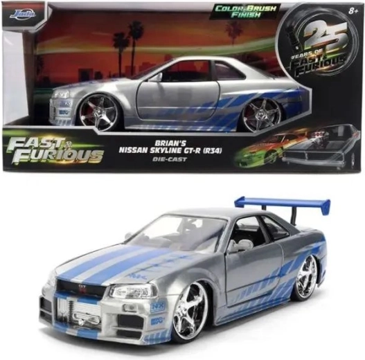 Modèle Jada Nissan Skyline GT-R du film Fast & Furious, édition anniversaire 1:24