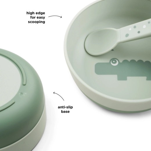 Done by Deer bol pour enfant Foodie Croco vert