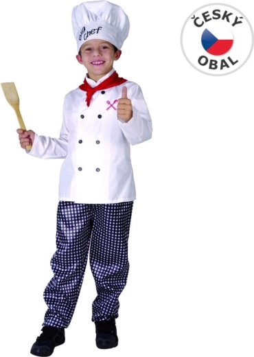 Costume de carnaval de cuisinier pour enfant, 130–140 cm