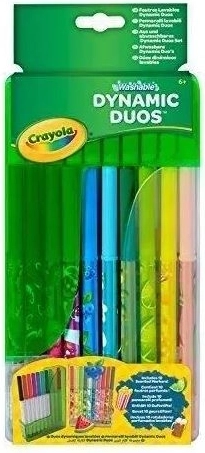 Crayola Dynamic Duos feutres lavables parfumés et classiques - 20 pièces