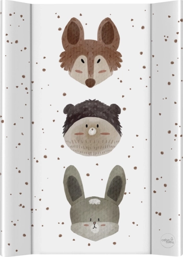 Ceba Baby matelas à langer ultra léger avec planche rigide 50 × 70 cm Cute Animals