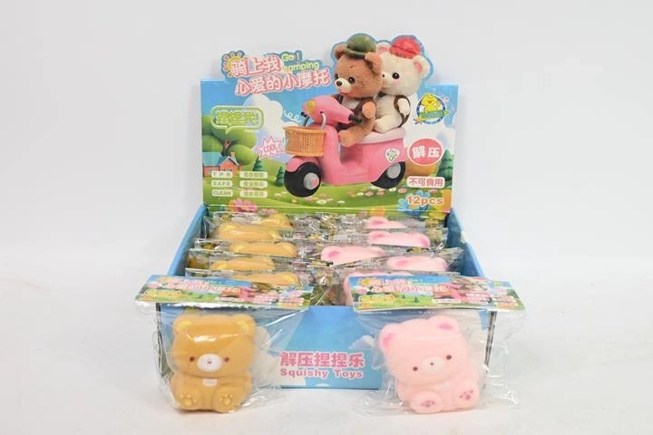 Petit ours antistress à presser – squishy (12 pcs en présentoir)