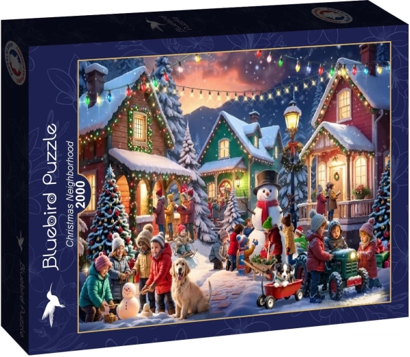 Puzzle Bluebird Quartier de Noël 2000 pièces