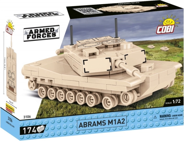 COBI Abrams M1A2 – maquette de char 1:72 (174 pièces)