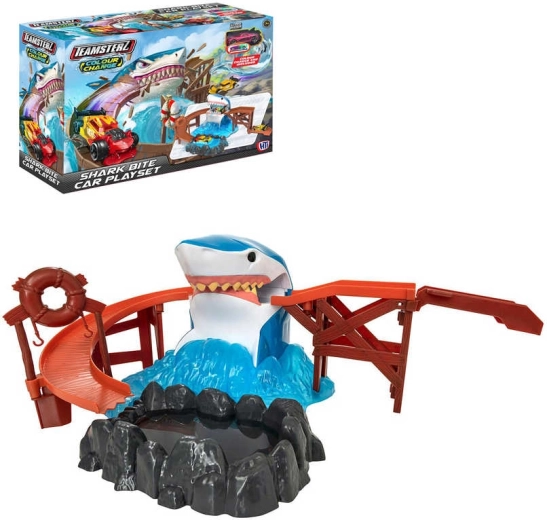 Set de jeu avec petites voitures Teamsterz changeant de couleur