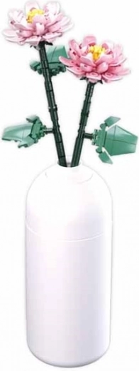 sluban flowers pivoine en vase set de construction 216 pièces
