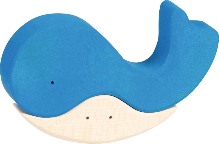 Puzzle en bois When the whale found a friend - 1 pièce