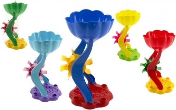 Moulin à sable 31 cm assorti 3 couleurs en filet 12m+