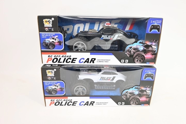 Voiture de police télécommandée + pack