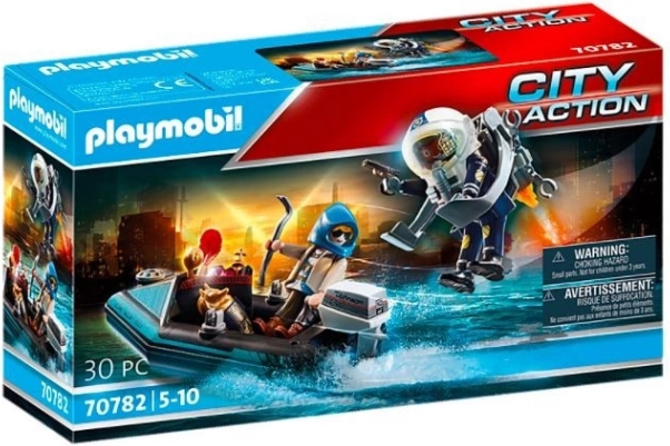 Playmobil City Action Police Jetpack : Arrestation du voleur d’art
