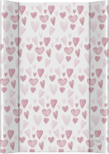 Matelas à langer pour lit Ceba Baby Ultra Light Lots of Love 50 × 70 cm