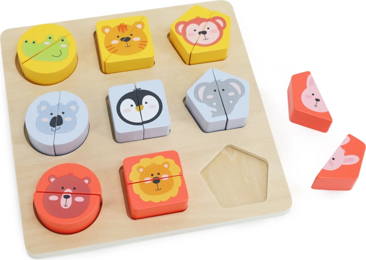 Babu puzzle en bois Safari pour les tout-petits