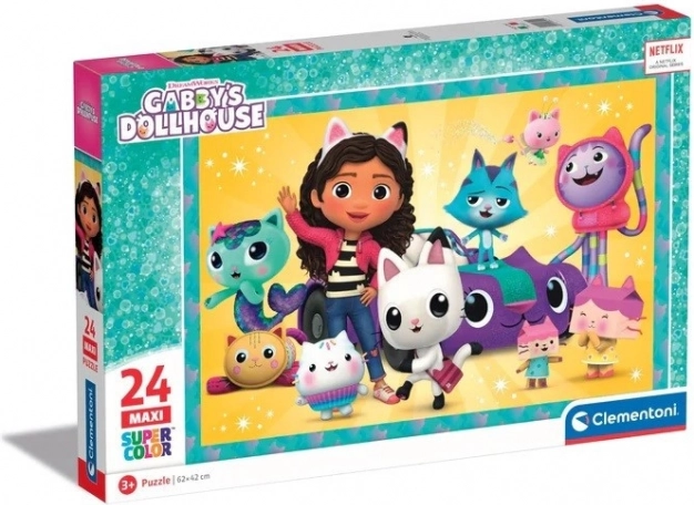 Maxi puzzle 24 pièces La Maison magique de Gabby