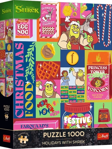 Puzzle Trefl Premium Plus Noël avec Shrek, 1000 pièces