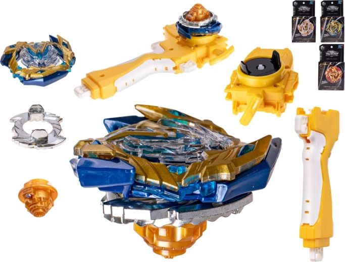 TopGyro spinner avec lanceur, style Beyblade