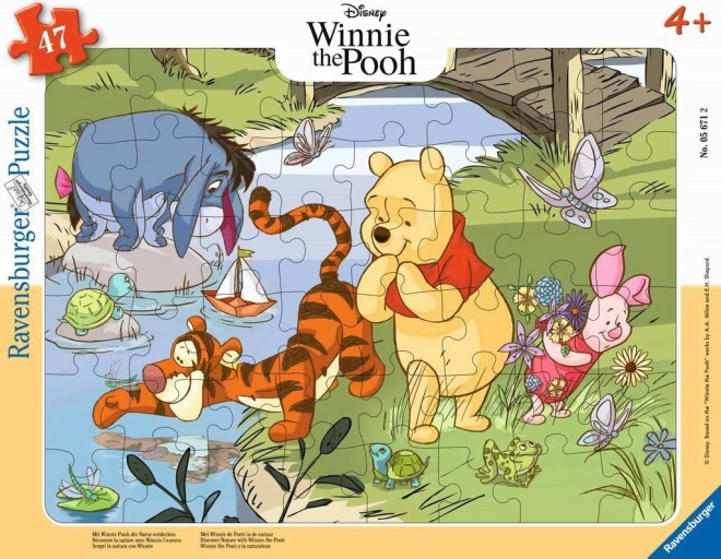 Winnie l’Ourson découvre la nature puzzle 47 pièces