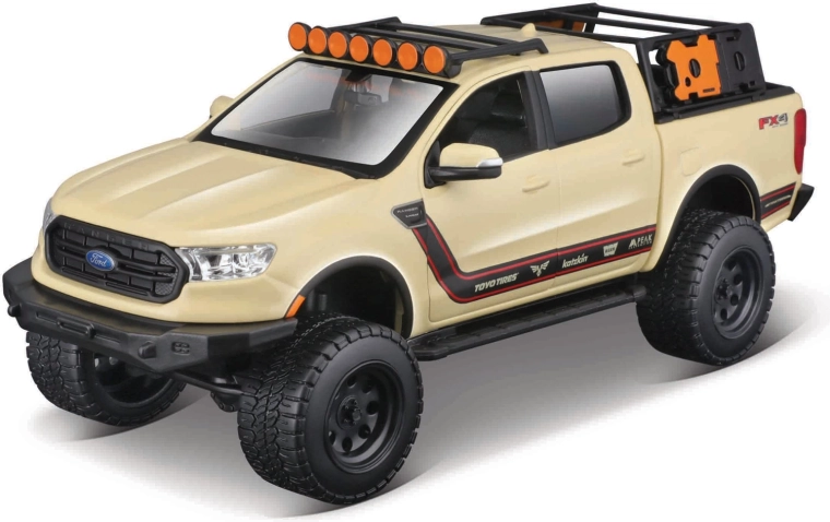 Maisto Ford Ranger 2019 tout-terrain, modèle en métal 1:27, crème