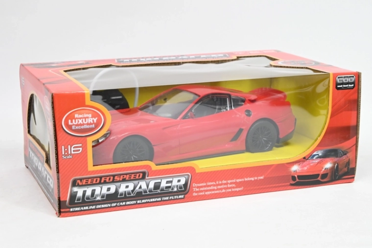 Voiture de course RC Top Racer rouge 1:16