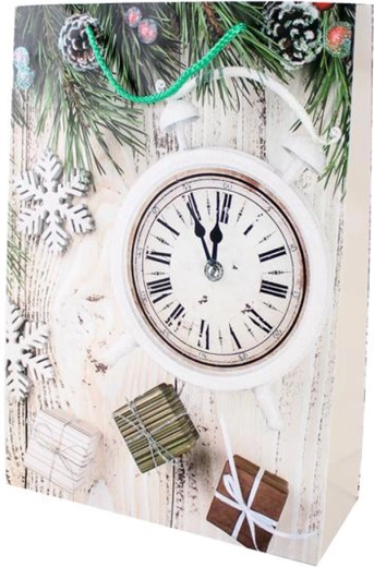 Sac cadeau de Noël en papier TORO 44 × 31 × 12 cm, assortiment de motifs