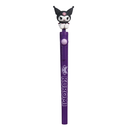 Stylo à clic Sanrio Kuromi avec figurine mobile