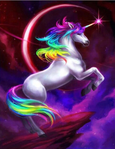 Norimpex Peinture par numéros Licorne 40 × 50 cm