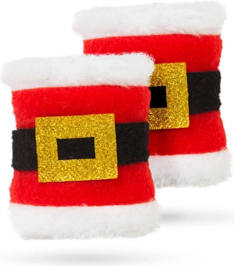 Ronds de serviette de Noël Saint Nicolas - 2 pièces