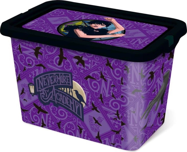 Boîte de rangement en plastique avec couvercle Wednesday 7 l