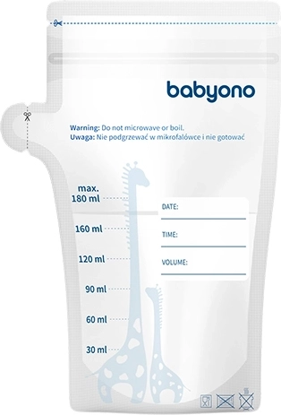 Sachets pour lait maternel 180 ml – 30 pcs BabyOno