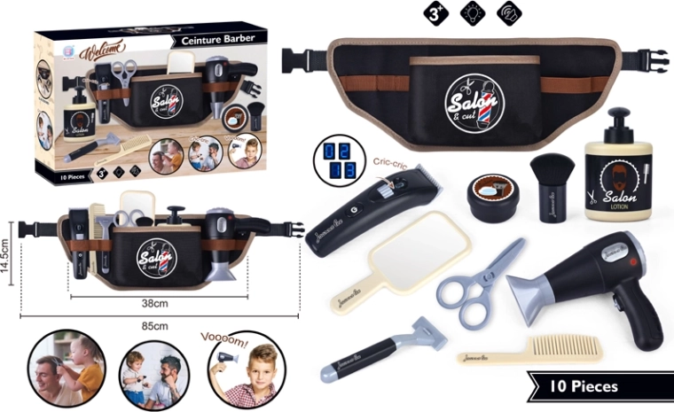 Kit de coiffure barber 10 pièces
