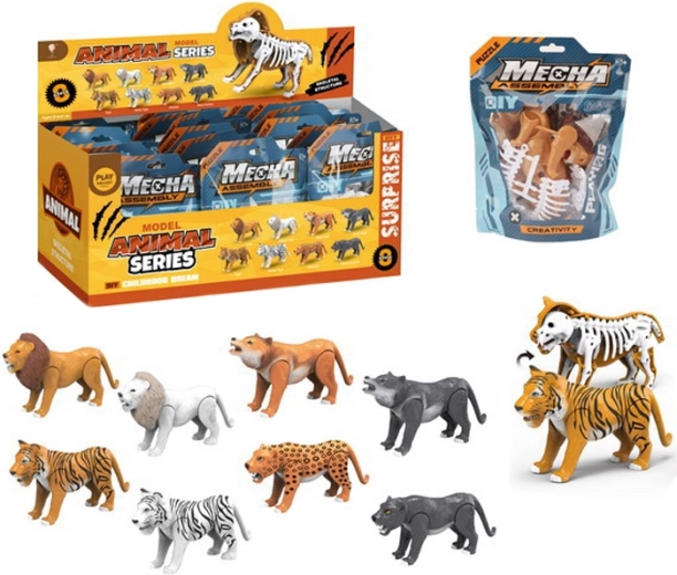 Animal avec squelette Safari – figurine à assembler