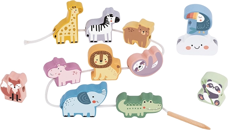 2Kids Toys jeu d’enfilage animaux