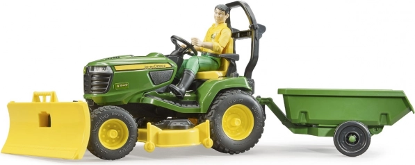 Tracteur de jardin JOHN DEERE X949 avec figurine de jardinier BRUDER